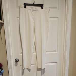 Elegant White Women's Pants:  Investments, 14R, 28 Inch Inseam